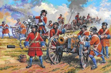 ZVEZDA Russian Artillery of Peter 8058 [MODELARSTWO]