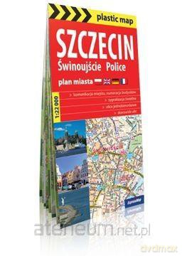 Plastic map Szczecin, Świnoujście, Police [KSIĄŻKA]