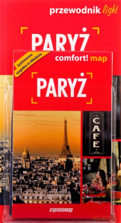 Przewodnik + mapa Paryż light [KSIĄŻKA]