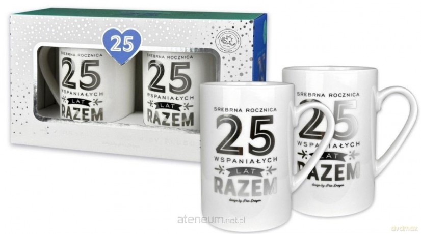 Zestaw 2 kubków Gold 25 rocznica