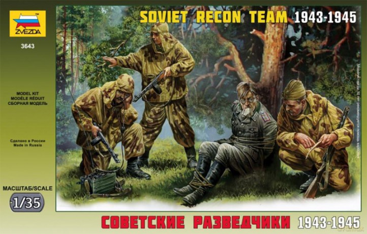 ZVEZDA Soviet Reconnaissance Team 3643 [MODELARSTWO]