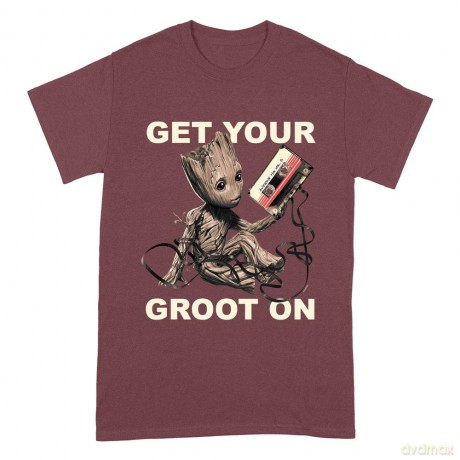 Marvel Guardians Of The Galaxy Vol.2: Get Your Groot On Medium Maroon T-Shirt