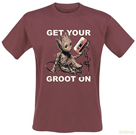 Marvel Guardians Of The Galaxy Vol.2: Get Your Groot On Small Maroon T-Shirt