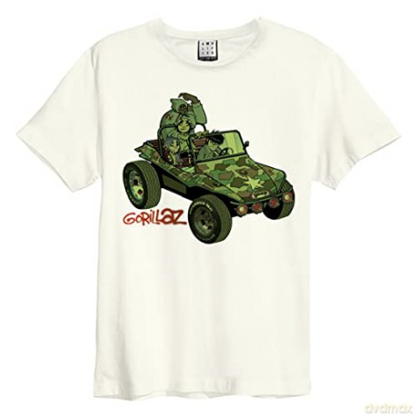 Gorillaz: Gorillaz - Geep Amplified Small Vintage White T Shirt