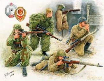 ZVEZDA Soviet Sniper Team WWII 3597 [MODELARSTWO]