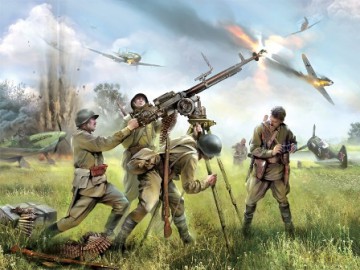 ZVEZDA Soviet DShK Mashinegun wCrew 3609 [MODELARSTWO]