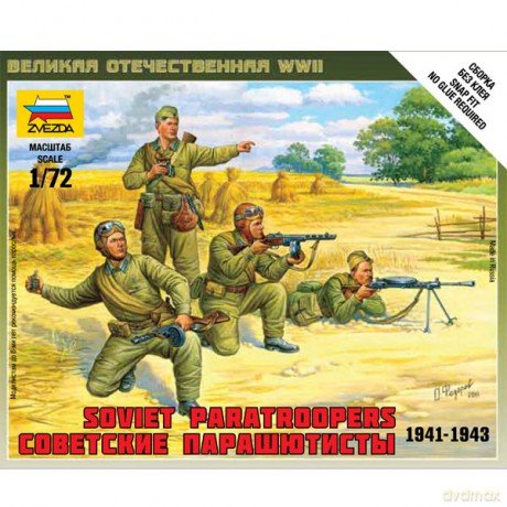 ZVEZDA Soviet Paratroops 19411943 6138 [MODELARSTWO]