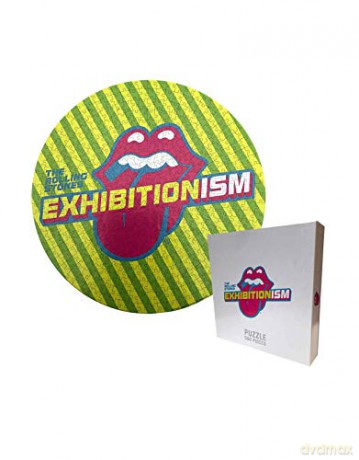 Rolling Stones: Rolling Stones Exhibitionism Round 500 Piece Jigsaw Puzzle [PUZZLE]