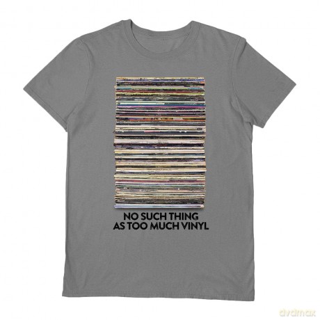 Vinyl Junkie: Too Much Vinyl Grey Medium T Shirt