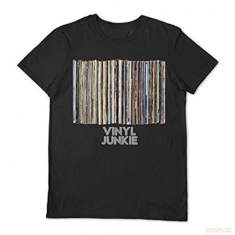 Vinyl Junkie: Vinyl Junkie Black Medium T Shirt