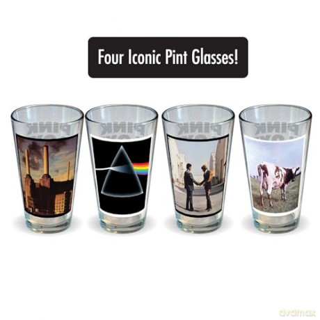 Pink Floyd: Pink Floyd Album Covers 16 Oz 4 Pack Pint Glasses