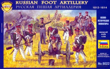 ZVEZDA Russian Foot Artillery 18121814 8022 [MODELARSTWO]