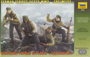 ZVEZDA German Gebirgsjaeger "Edelweiss" 3599 [MODELARSTWO]