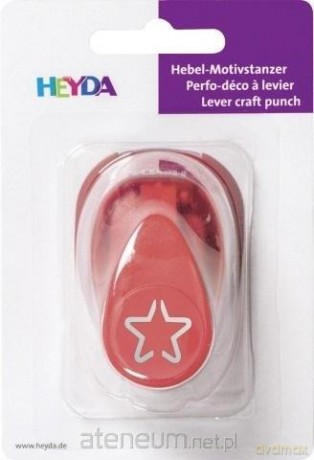 Dziurkacz ozdobny średni 17mm gwiazda 3D