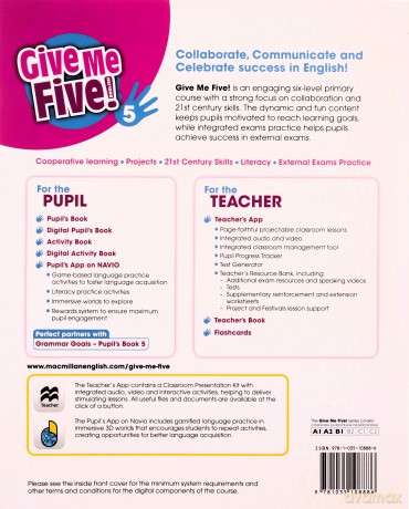 Give Me Five! 5 Activity Book + kod online - Donna Shaw, Rob Sved [KSIĄŻKA]