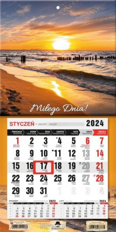 Kalendarz 2024 jednodzielny mini z mag. Bałtyk [KALENDARZ]