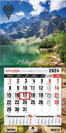 Kalendarz 2024 jednodzielny mini z mag. Glamour [KALENDARZ]