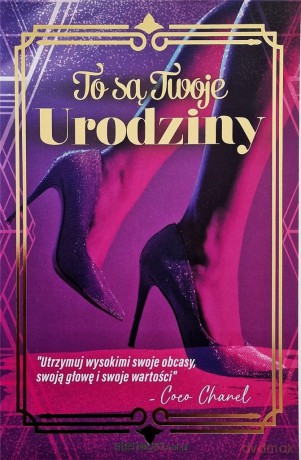 Karnet Urodziny damskie