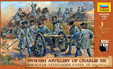 ZVEZDA Swedish Artillery of Charles XII 8066 [MODELARSTWO]