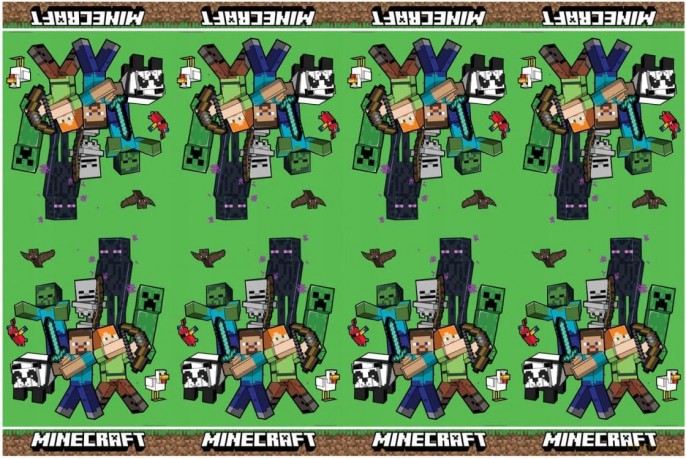 Obrus plastikowy Minecraft 120x180cm