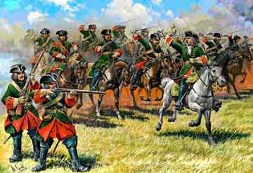 ZVEZDA Dragoons of Peter I The Great 8072 [MODELARSTWO]