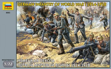 ZVEZDA German Infantry WWI 8083 [MODELARSTWO]