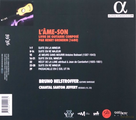Bruno Helstroffer & Chantal Santon Jeffery: L'ame-son [CD]