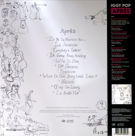 Lp-Iggy Pop-Apres-Ltd Pink Lp -Bf2022 [Winyl]