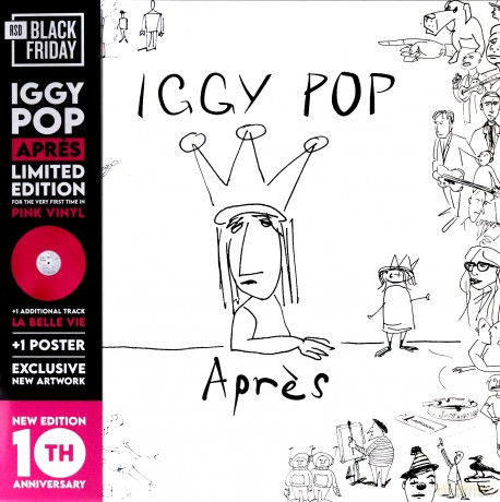 Lp-Iggy Pop-Apres-Ltd Pink Lp -Bf2022 [Winyl]