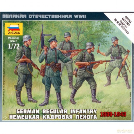 ZVEZDA German Reg, Infantry 193943 6178 [MODELARSTWO]