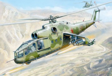 ZVEZDA MIL Mi24A Hind 7273 [MODELARSTWO]