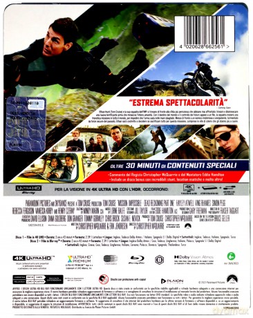 Mission: Impossible - Dead Reckoning Part One (steelbook) [Blu-Ray 4K]+[2xBlu-Ray]