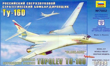 ZVEZDA Tupolev TU160 Blackjack 7002 [MODELARSTWO]
