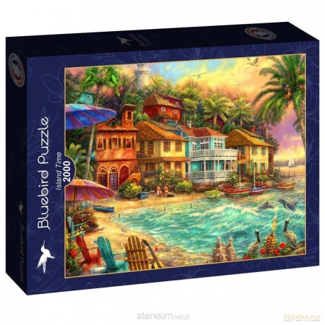 BLUEBIRD 2000 el. Kolorowe domki na plaży [PUZZLE]