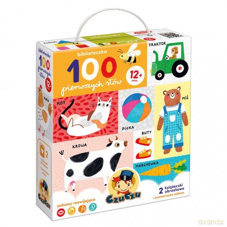 CzuCzu Biblioteczka 100 pierwszych słów 1+ [KSIĄŻKA]
