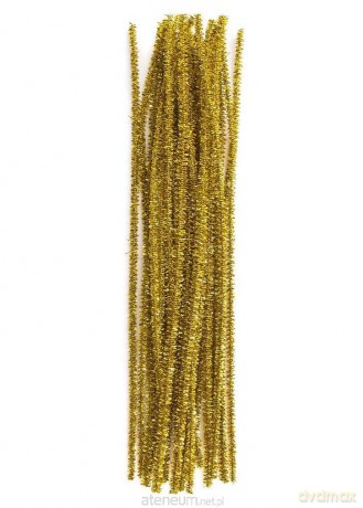 Druciki kreatywne 30cm złote 25szt