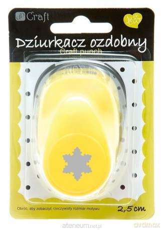Dziurkacz ozdobny 2,5cm śnieżynka 3 MIX