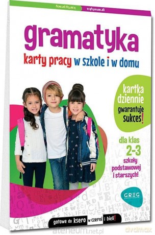Gramatyka. Karty pracy w szkole i w domu - kl 2-3 - Marta Kurdziel [KSIĄŻKA]