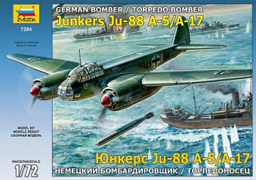 ZVEZDA Junkers Ju88 A5A17 7284 [MODELARSTWO]