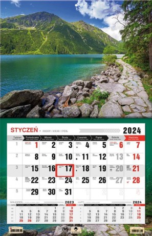 Kalendarz 2024 jednodzielny 3XL Tatry [KALENDARZ]