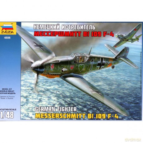 ZVEZDA Messerschmitt Bf109 F4 4806 [MODELARSTWO]