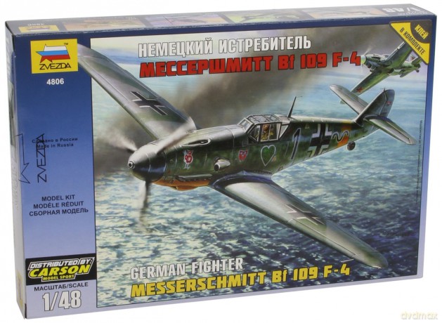 ZVEZDA Messerschmitt Bf109 F4 4806 [MODELARSTWO]