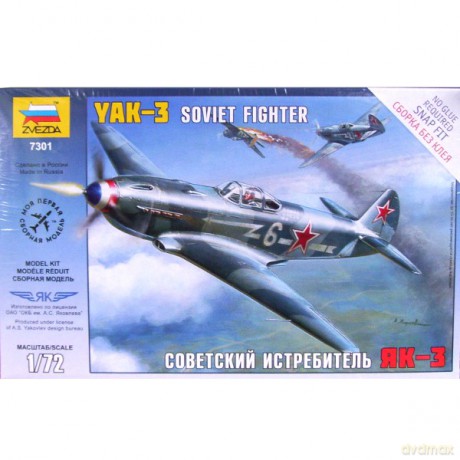 ZVEZDA Yak3 Soviet Fighter 7301 [MODELARSTWO]