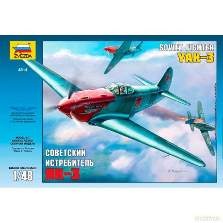 ZVEZDA Yak3 Soviet WWII Fighter 4814 [MODELARSTWO]