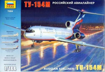 ZVEZDA TU154M Russian Airliner 7004 [MODELARSTWO]