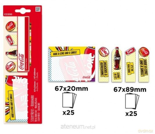 Naklejki indeksujące Coca-Cola