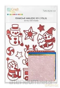 Naklejki piankowe z folią bałwanki 11szt