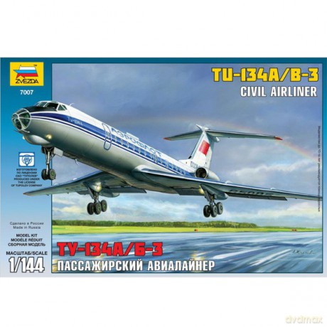 ZVEZDA TU134AB3 Civil Airliner 7007 [MODELARSTWO]