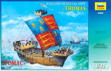 ZVEZDA English Medieval Ship Thomas 9038 [MODELARSTWO]