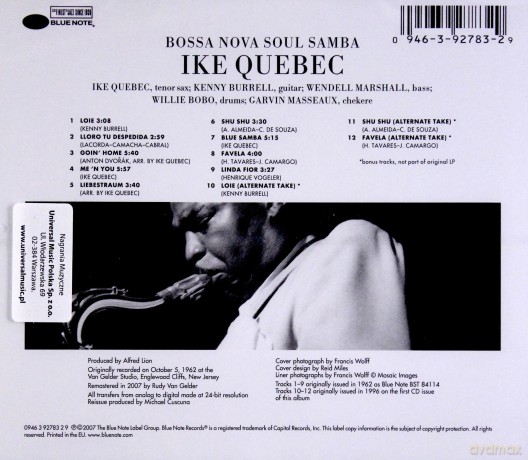 Ike Quebec: Bossa Nova Soul Samba (RVG) [CD]